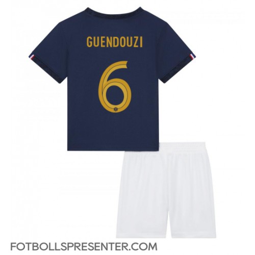 Frankrike Matteo Guendouzi #6 Hemmatröja Barn VM 2022 Kortärmad (+ korta byxor)